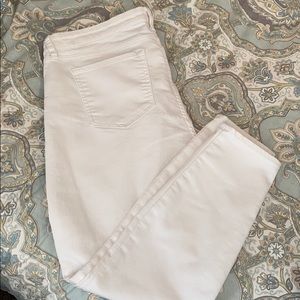 Gap white denim jeans